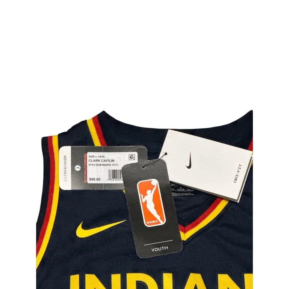 WNBA Caitlin Clark #22 Indiana Fever Nike Explorer Youth Jersey Size L 14/16 NWT